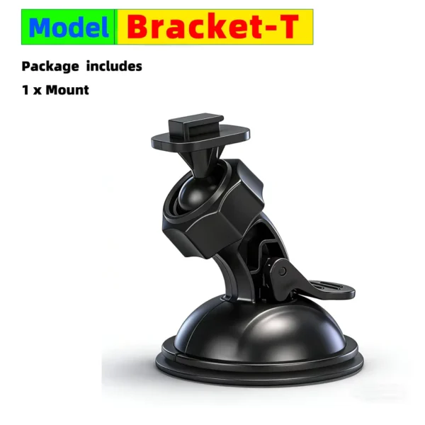 Universal 360° Rotating Suction Cup Mount for Cameras