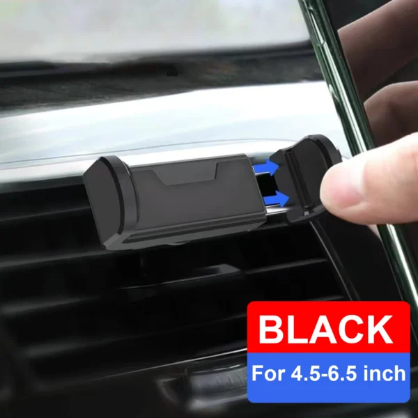 Universal Car Phone Holder for Air Vent Mount Black