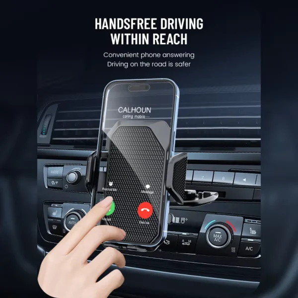 Car CD Slot Mobile Phone Holder Black