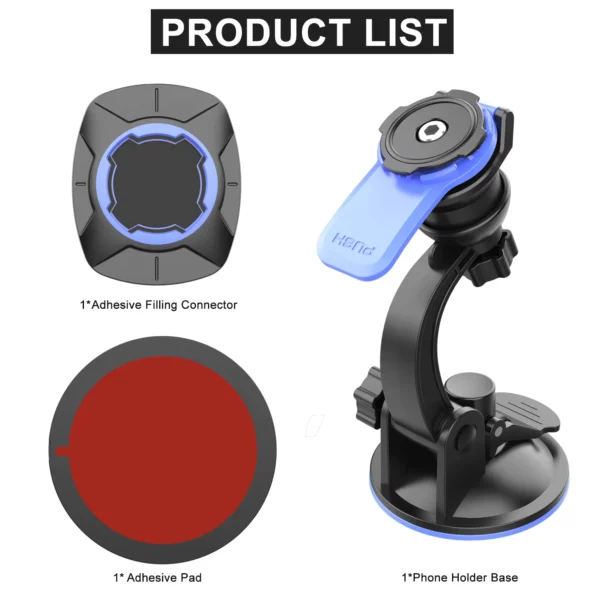 Universal 360° Rotatable Car Phone Mount for Windshield