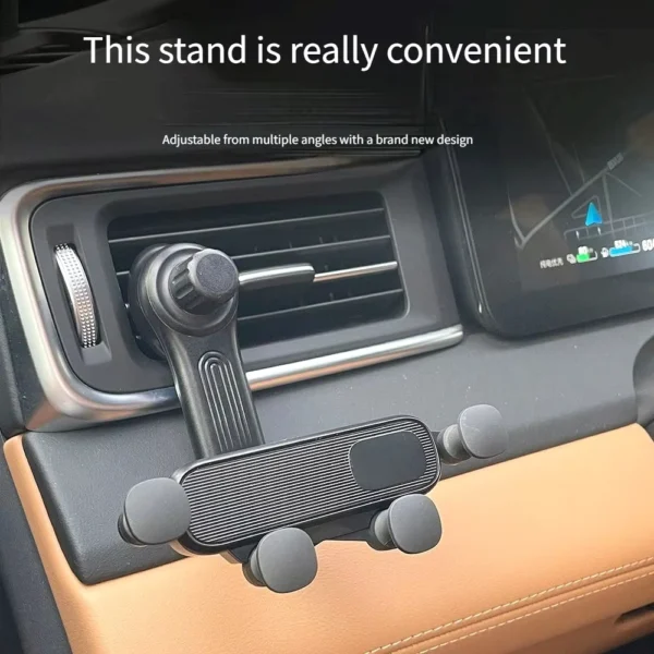 Gravity Foldable 360° Rotating Cellphone Mount for Car Vents
