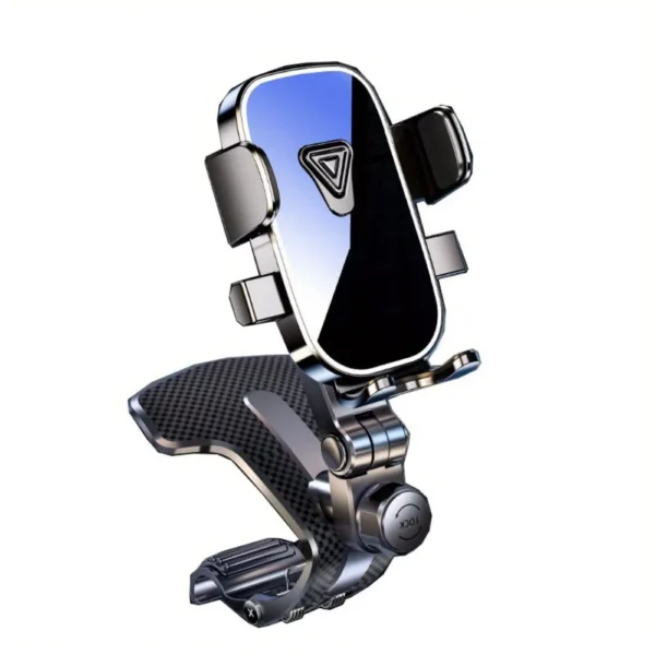 Adjustable Black Car Phone Holder for Console & Panel