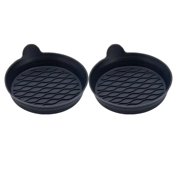 2Pcs Silicone Circular Car Cup Holder Anti-Slip Mats
