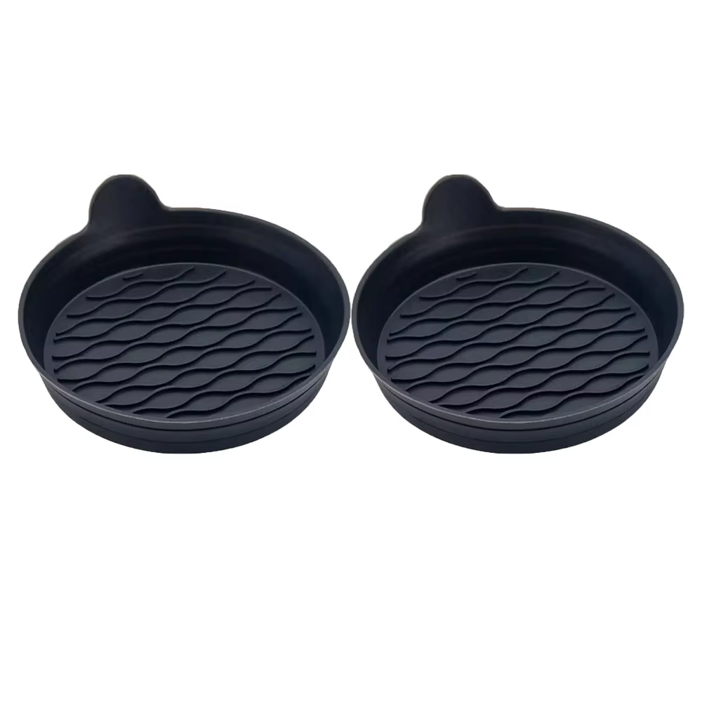2Pcs Silicone Circular Car Cup Holder Anti-Slip Mats