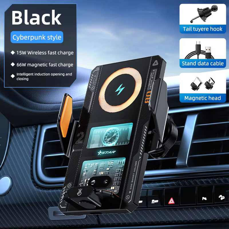 Smart Automatic Clamping Wireless Car Phone Holder Charger