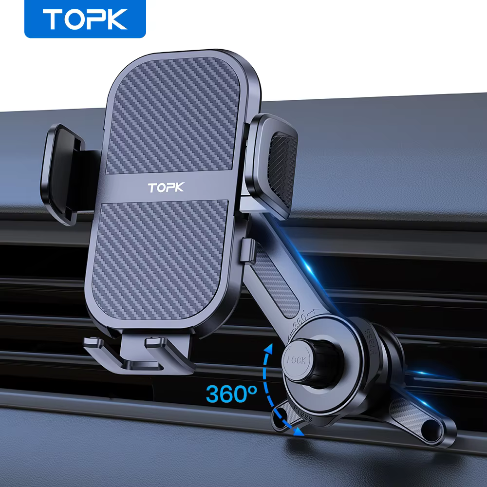 TOPK D46T Vent Phone Holder 360° Rotatable Hook