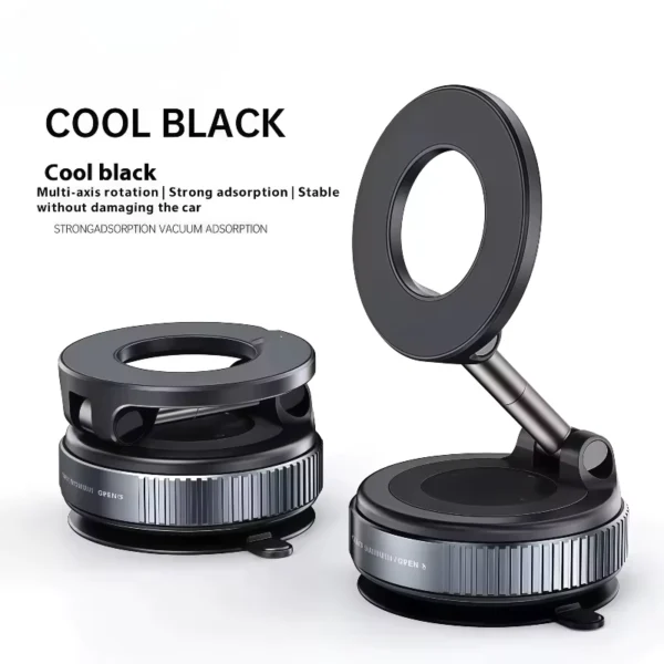 360° Rotating Magnetic Car Phone Holder with Vacuum Mount