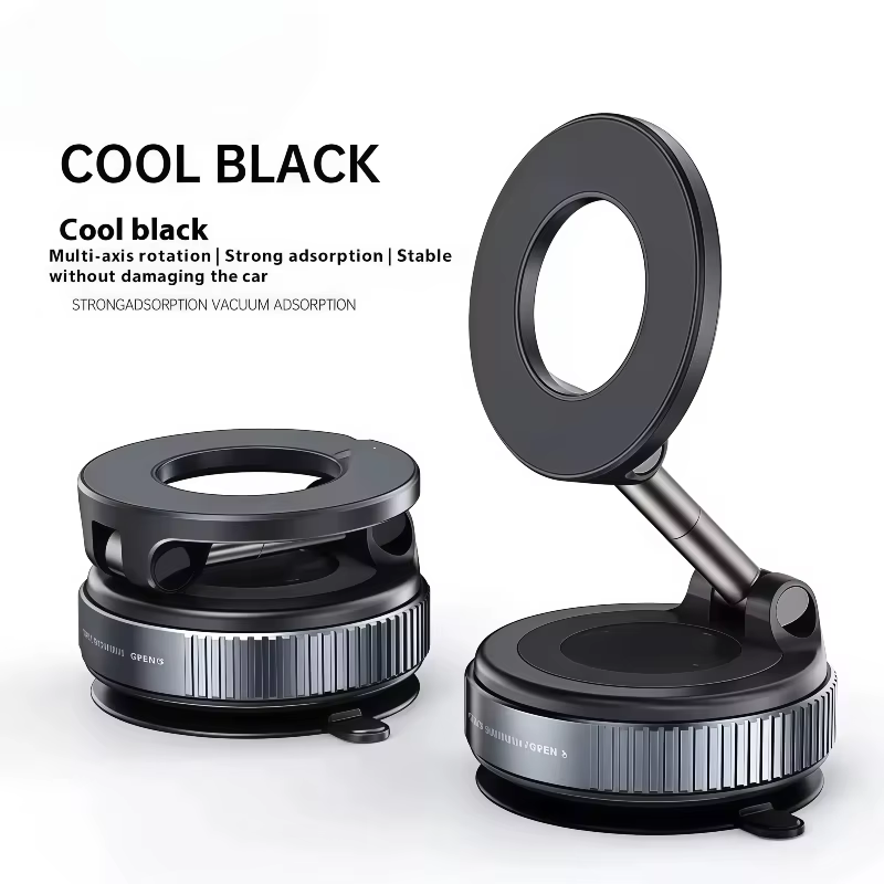 360° Rotating Magnetic Car Phone Holder with Vacuum Mount