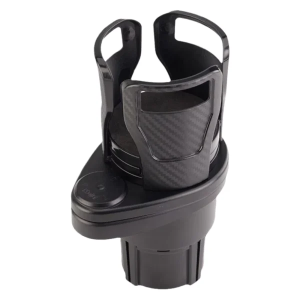 Adjustable Dual Car Cup Holder Expander with Phone Mount