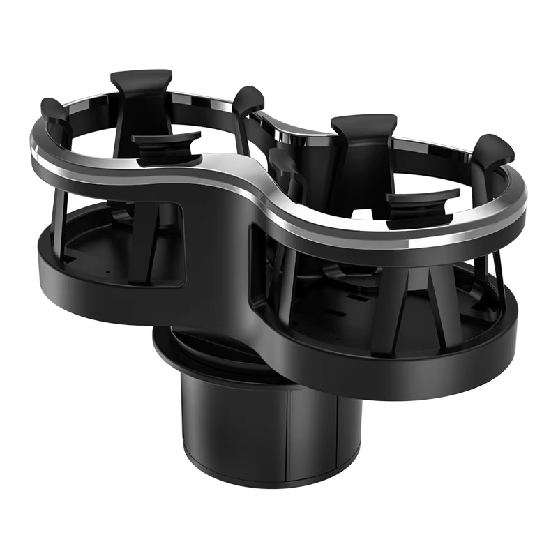 Universal Double Car Cup Holder with Dual Slots