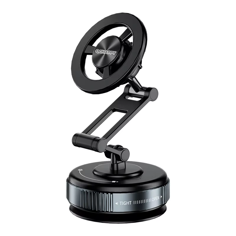 Strong Magnetic 720° Foldable Black Phone Car Mount Holder