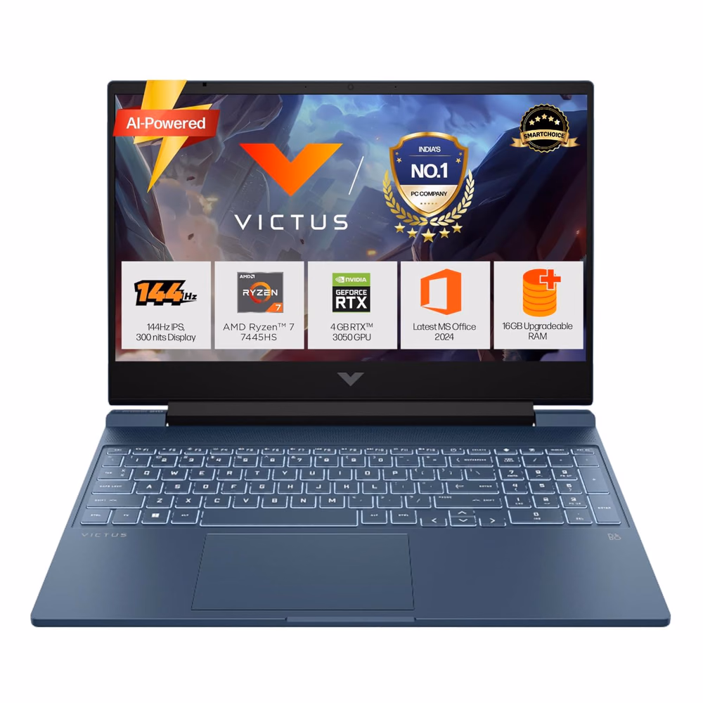 HP Victus 15 Gaming Laptop Ryzen 7 16GB 512GB SSD