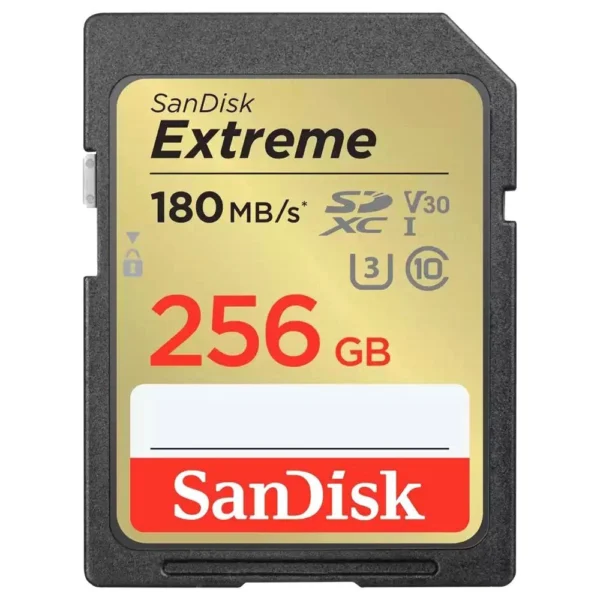 SanDisk Extreme 256GB SD Card for 4K Video 180MB/s
