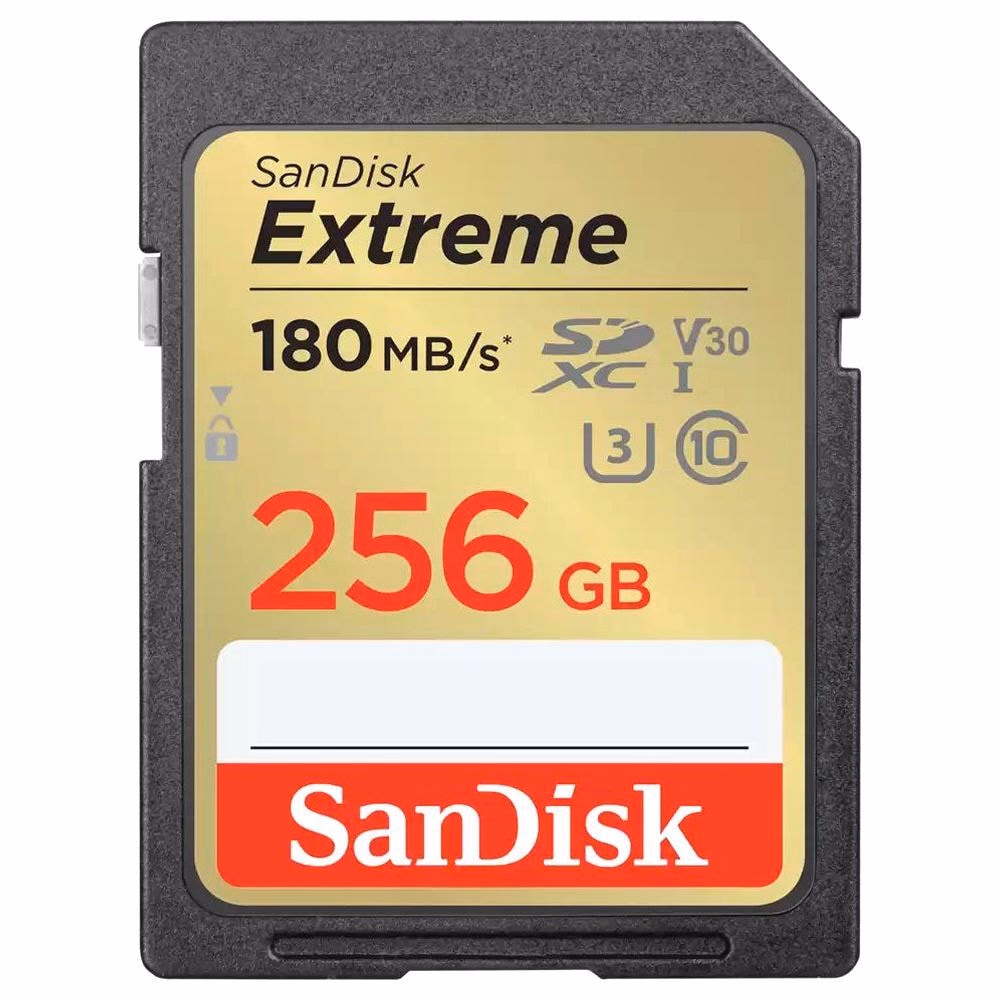 SanDisk Extreme 256GB SD Card for 4K Video 180MB/s