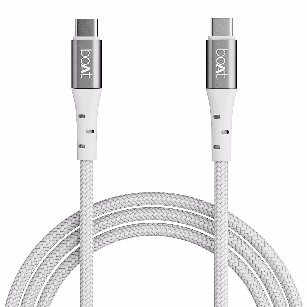 boAt C300 Type C Cable 60W Fast Charge 1.5m White