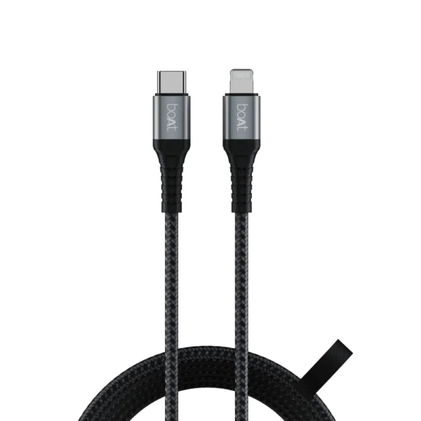 boAt LTG 650 USB Type-C to Lightning Cable 1.5m Black