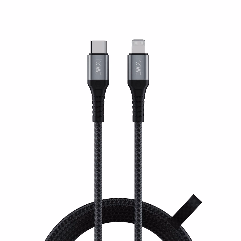 boAt LTG 650 USB Type-C to Lightning Cable 1.5m Black