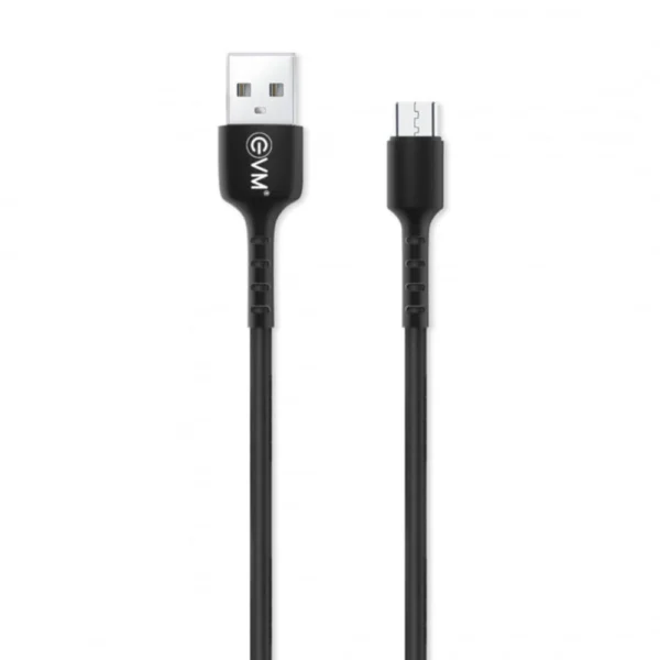 EVM C014 Micro USB Data Sync Cable 3 Amp 1 Meter Black