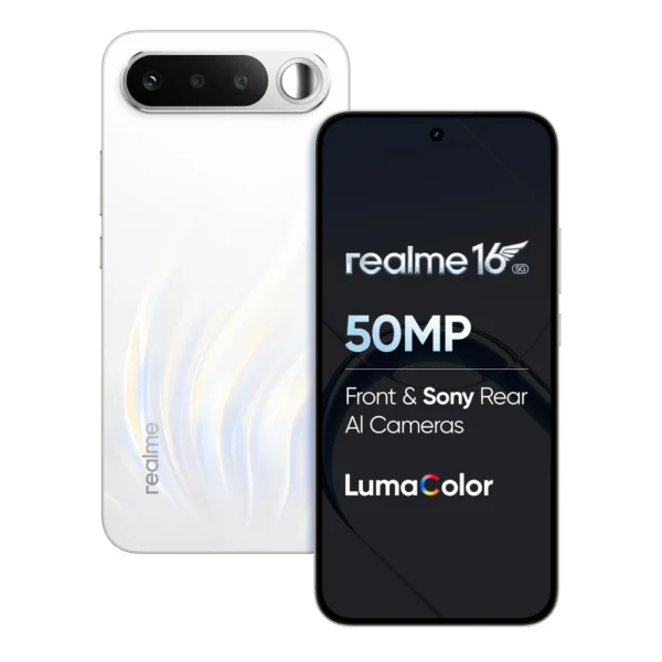 Realme 16 5G Smartphone 12GB RAM 256GB Air White