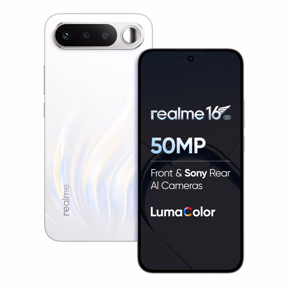 Realme 16 5G Smartphone 12GB RAM 256GB Air White