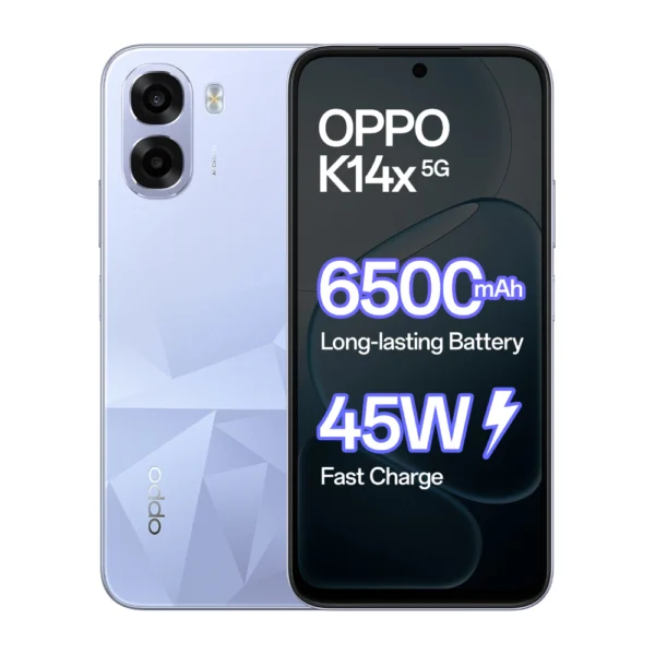 OPPO K14x 5G 64GB 4GB RAM Icy Blue Smartphone