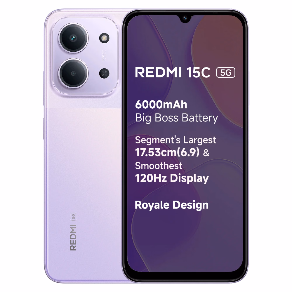 Redmi 15C 5G 6.9-inch Display 128GB 6GB RAM Dusk Purple