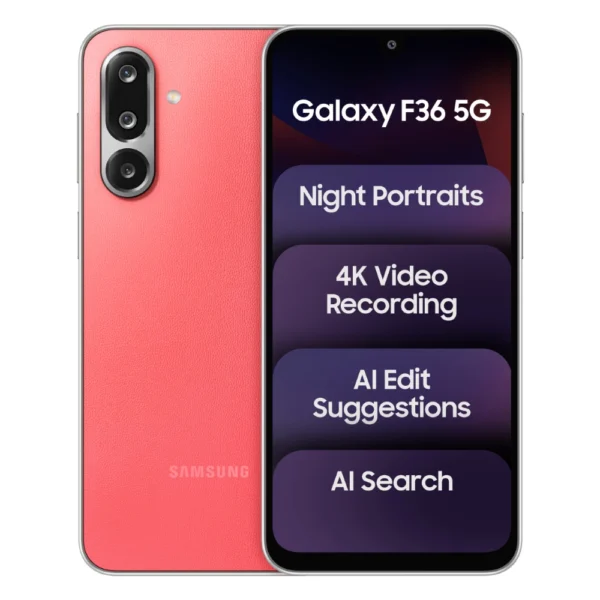 Samsung F36 5G 128GB Red with 8GB RAM Smartphone