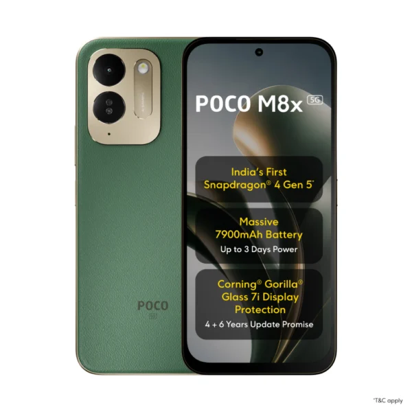 POCO M8x 5G Smartphone 128GB 6GB RAM Green