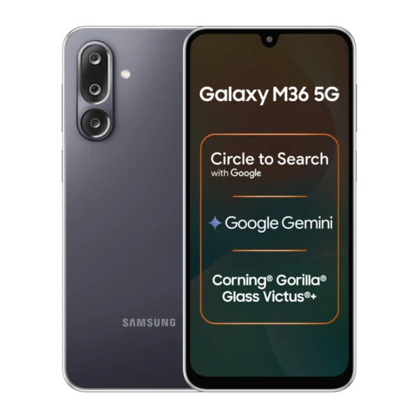 Samsung M36 5G 128GB 8GB RAM Black Smartphone