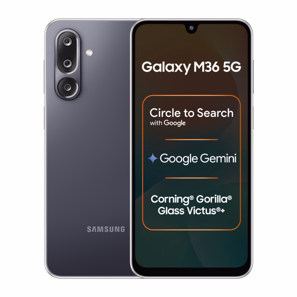 Samsung M36 5G 128GB 8GB RAM Black Smartphone