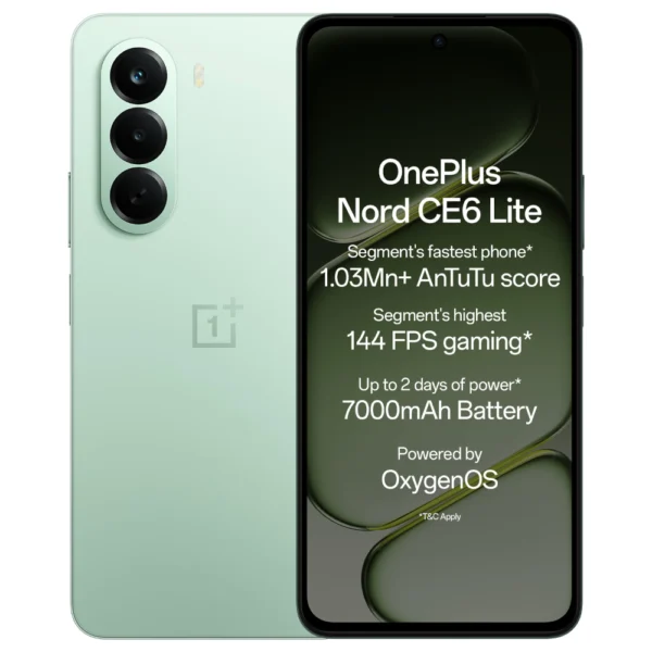 OnePlus Nord CE6 Lite 5G 128GB 8GB RAM Vivid Mint Phone