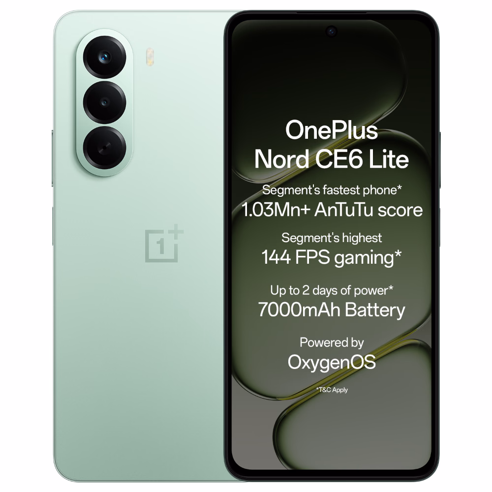 OnePlus Nord CE6 Lite 5G 128GB 8GB RAM Vivid Mint Phone