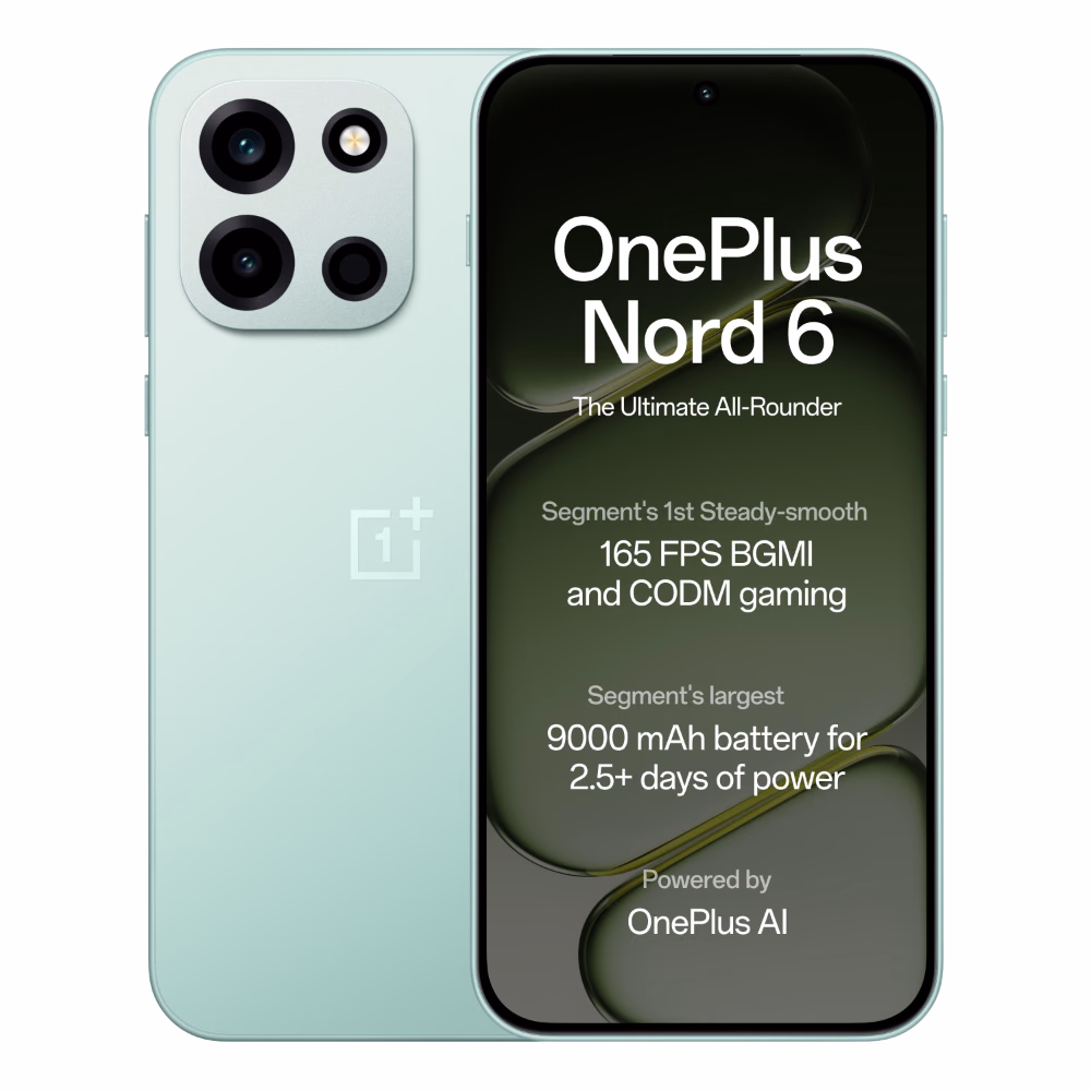 OnePlus Nord 6 5G 256GB 8GB RAM Fresh Mint Smartphone
