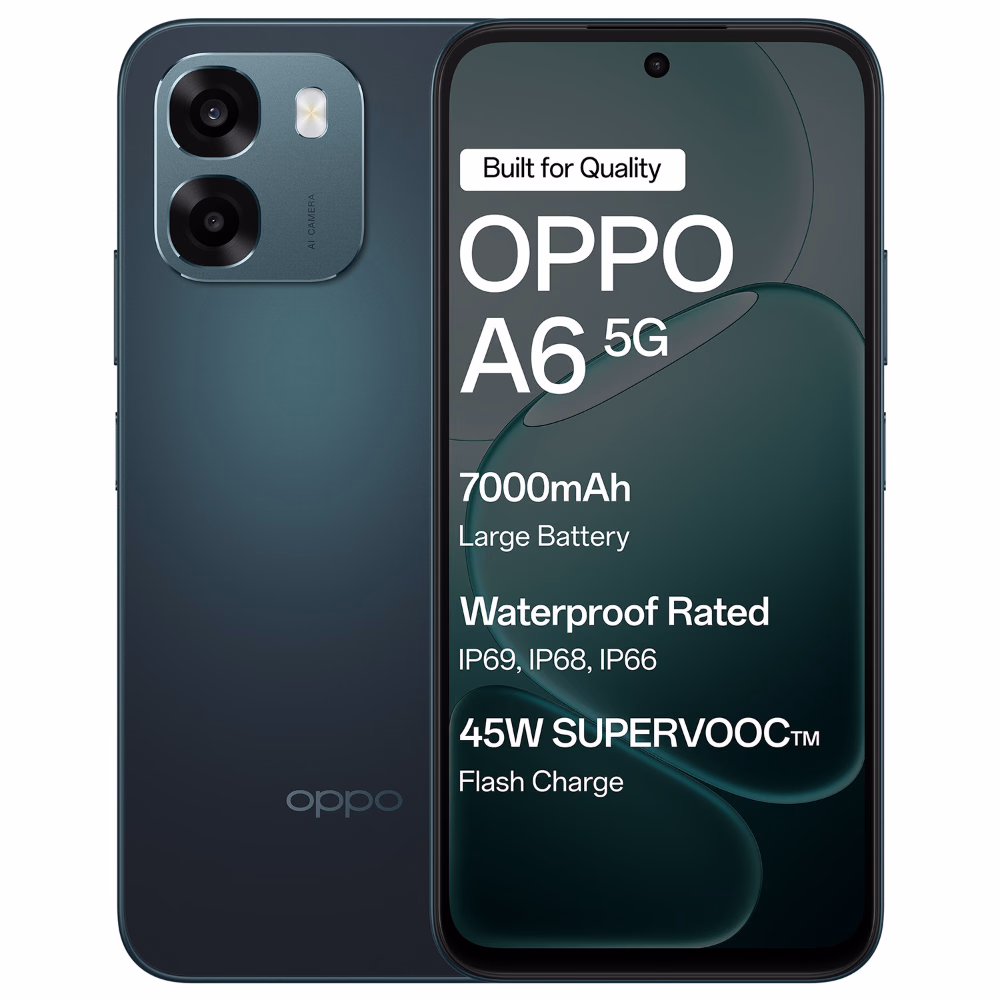 OPPO A6 5G Sapphire Blue 6GB RAM 128GB Storage Mobile Phone