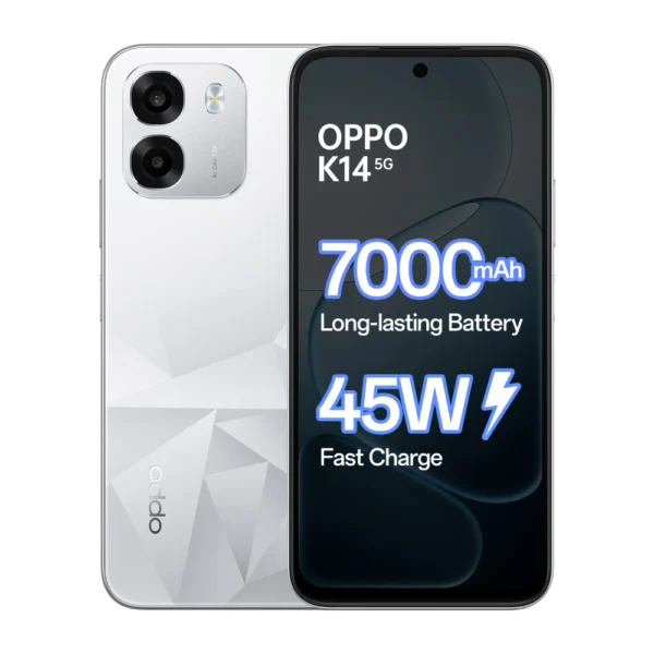 OPPO K14 5G Prism White 6.75inch 6GB RAM 128GB