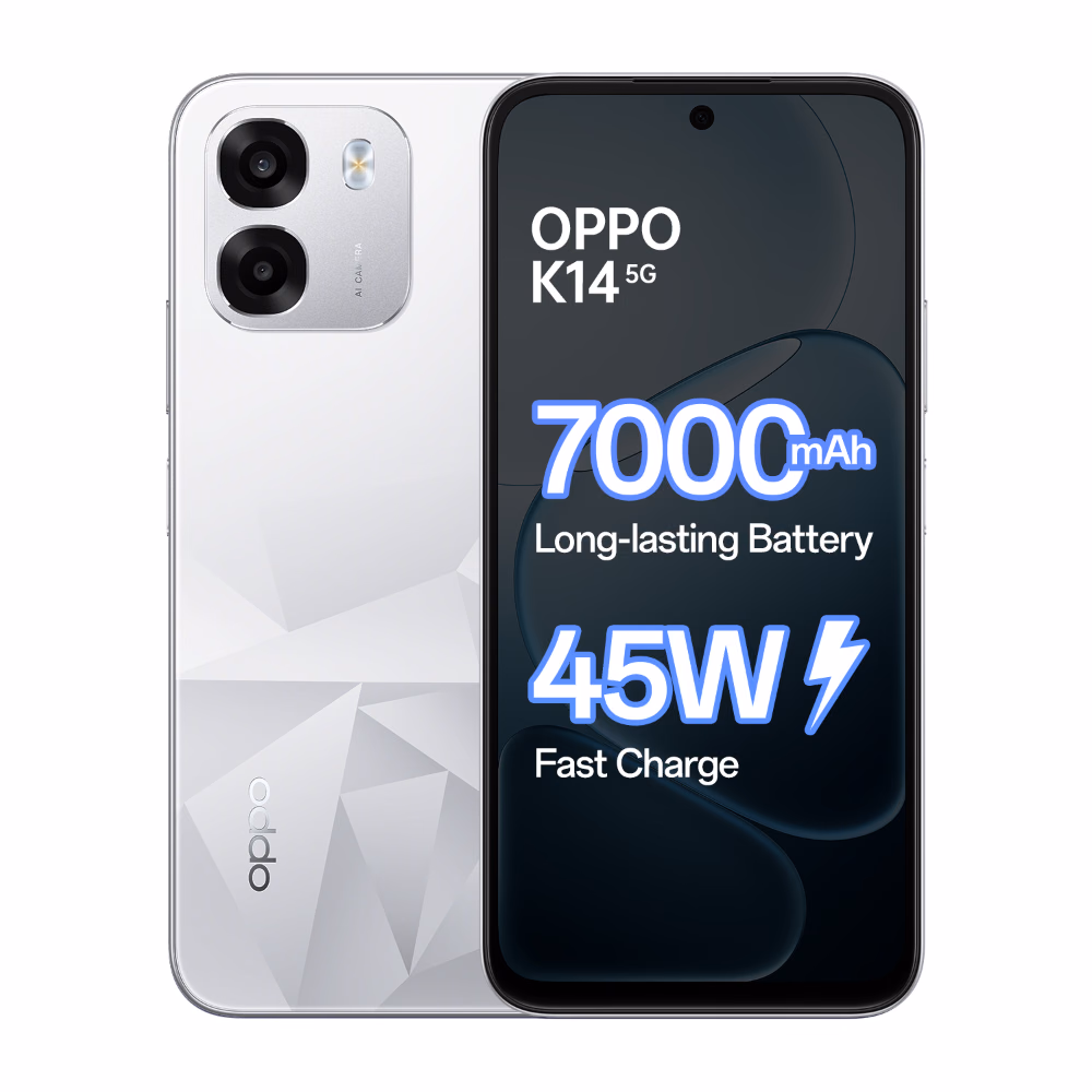 OPPO K14 5G Prism White 6.75inch 6GB RAM 128GB