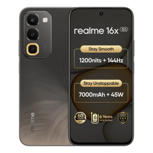 Realme 16X 5G Mobile Phone 6GB RAM 256GB Endurance Brown
