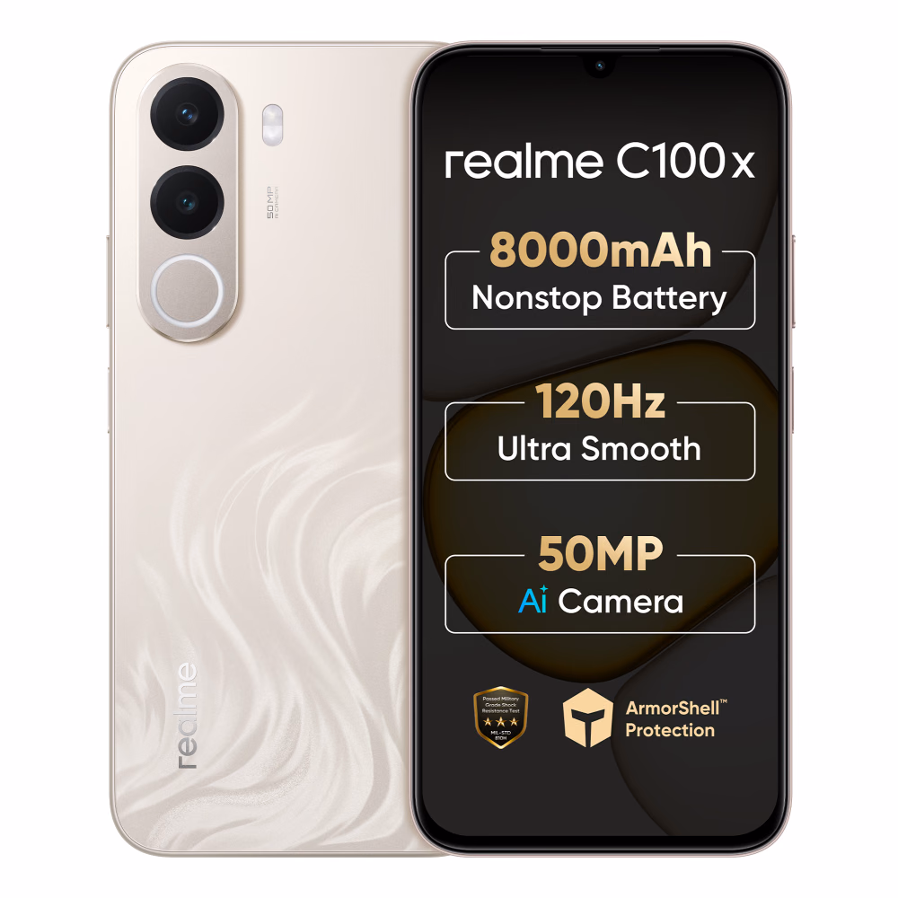 Realme C100X 4G 64GB 4GB RAM Golden Coast Smartphone