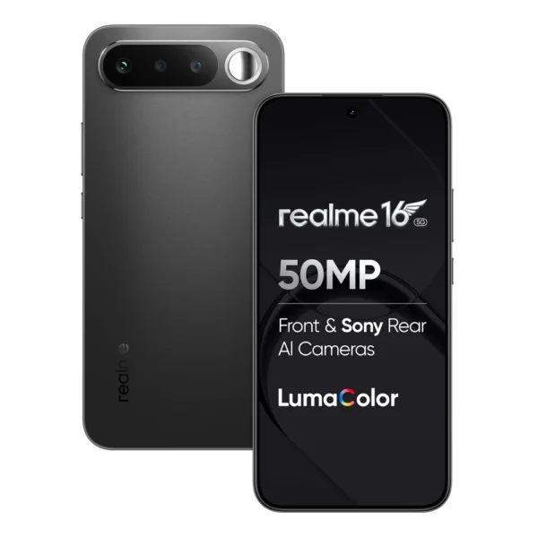 Realme 16 5G 256GB 12GB RAM Air Black Smartphone