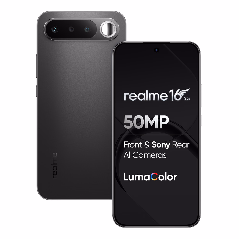 Realme 16 5G 256GB 12GB RAM Air Black Smartphone