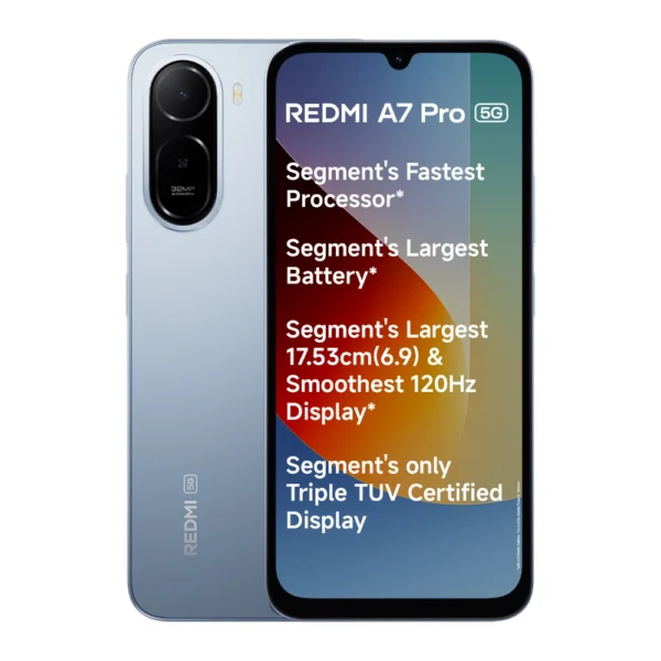 Redmi A7 Pro 5G 64GB 4GB RAM Blue Mobile Phone