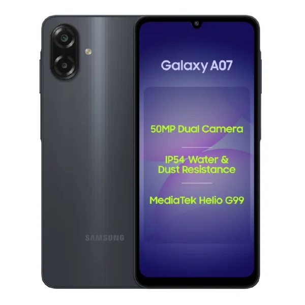 Samsung Galaxy A07 4G 64GB 4GB RAM Black Mobile