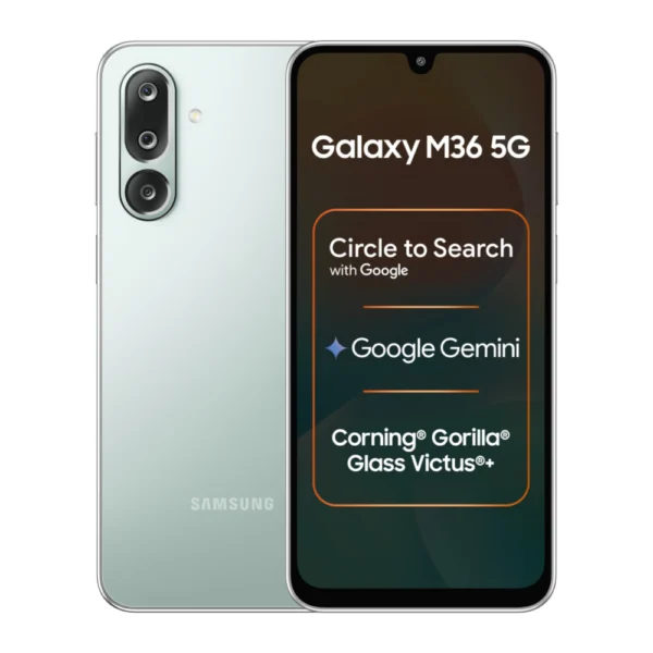 Samsung M36 5G 128GB 8GB RAM Light Green Smartphone