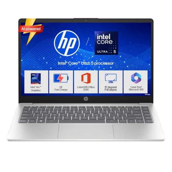 HP 15-fd1458TU Laptop with Intel Core Ultra 5, 24GB RAM