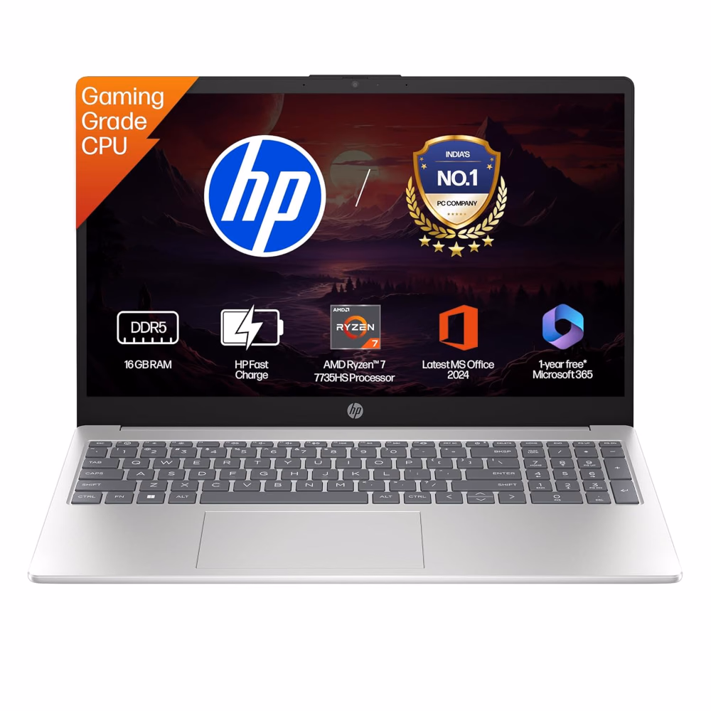 HP 15-FC1045AU Laptop Ryzen 7 16GB 512GB SSD FHD