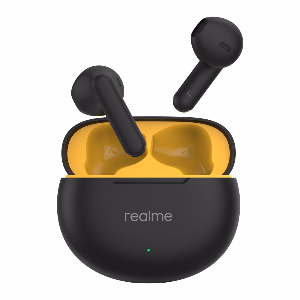 realme Buds T01 Wireless Earbuds AI ENC 28H Battery Black