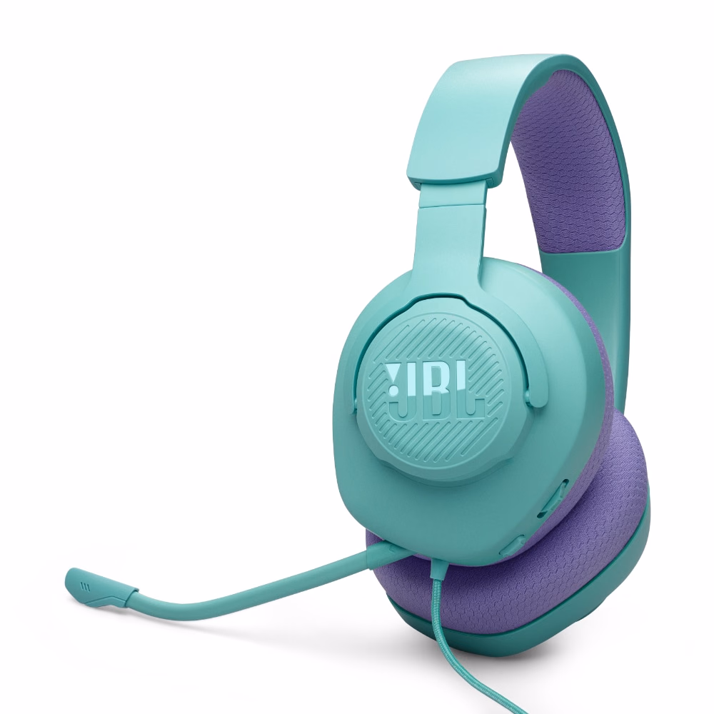 JBL Quantum 100M2 Wired Over-Ear Gaming Headset Cyan