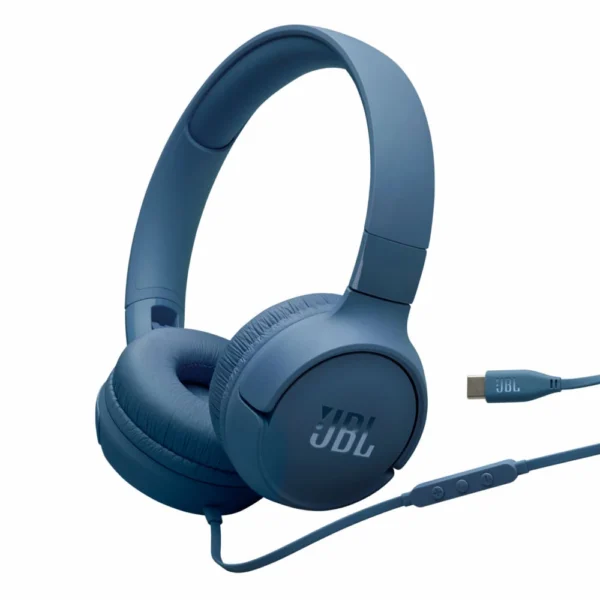 JBL Tune 520C Wired On-Ear Type C Headphones Blue