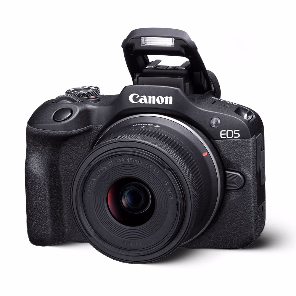 Canon Mirrorless R100 with RF-S18-45 STM Lens Black