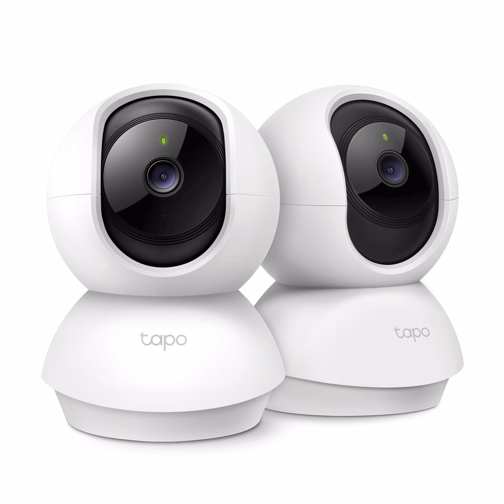 Tapo C210P2 3MP 2K Pan/Tilt Smart Wi-Fi Security Camera Pack of 2
